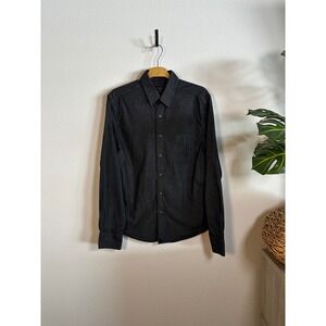 UNTUCKit Slim Fit Charcoal Grey Long Sleeve Button Down Shirt Men Small